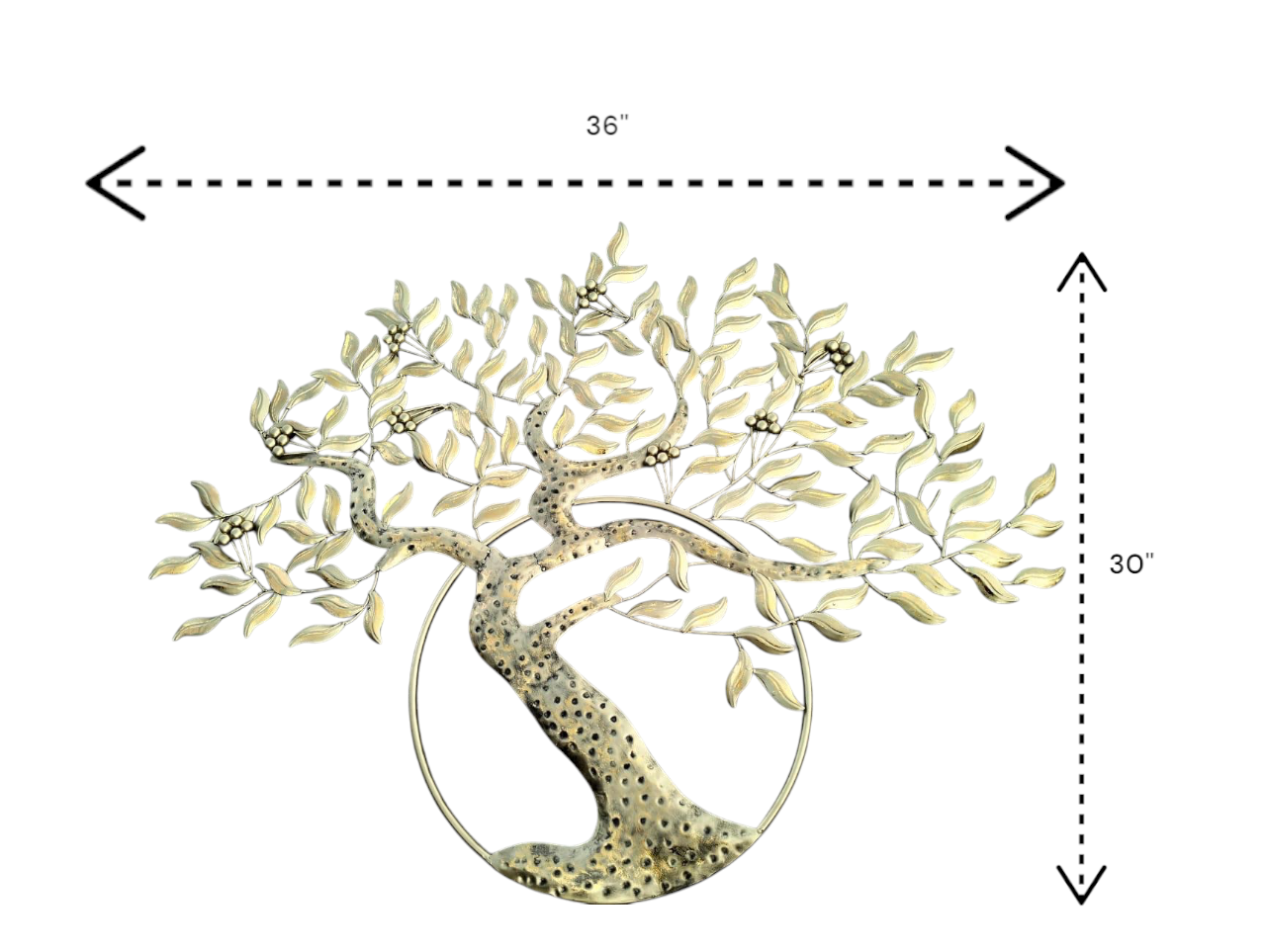 Woodland Whispers Metal Tree Decor - Image 2