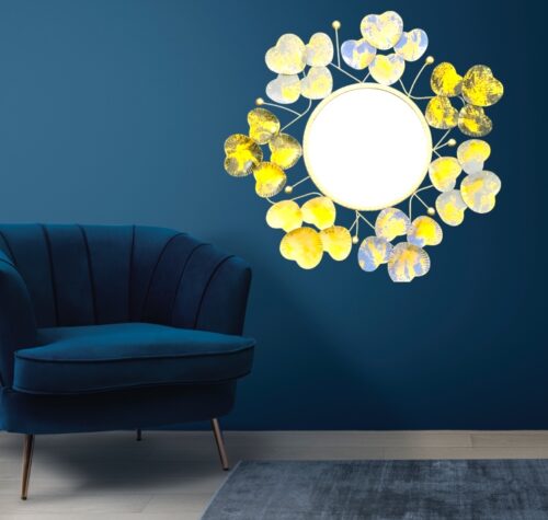 Sunny Floral Rustic reflection Mirror