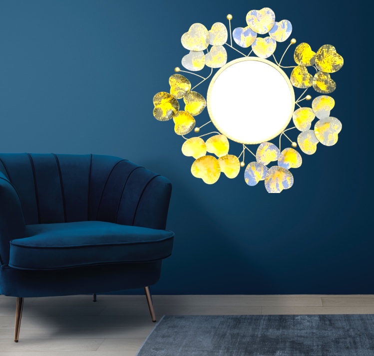 Sunny Floral Rustic reflection Mirror