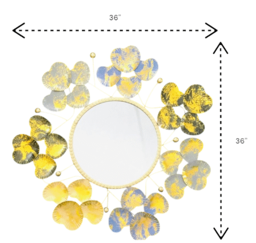 Sunny Floral Rustic reflection Mirror - Image 2