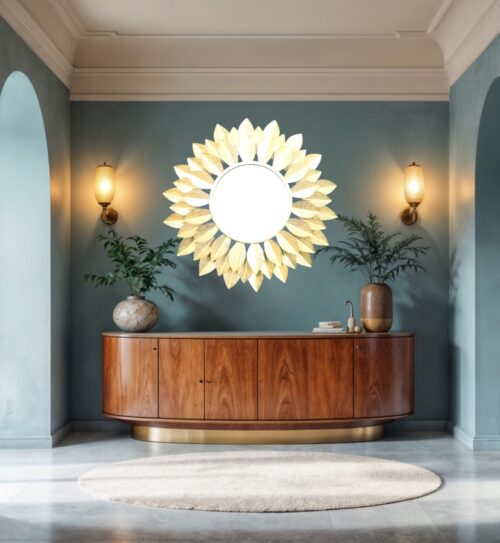 Radiant Sunlit Mirror