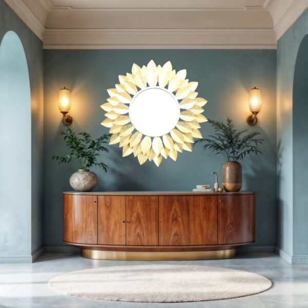 Radiant Sunlit Mirror