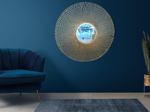 Golden Luxe Reflection Mirror - Image 3