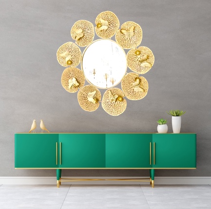 Feathered Elegance Mirror