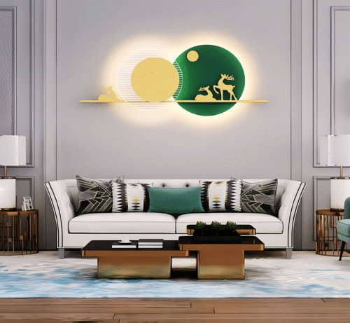 Nature_s Muse - Modern Backlit Wall Decor