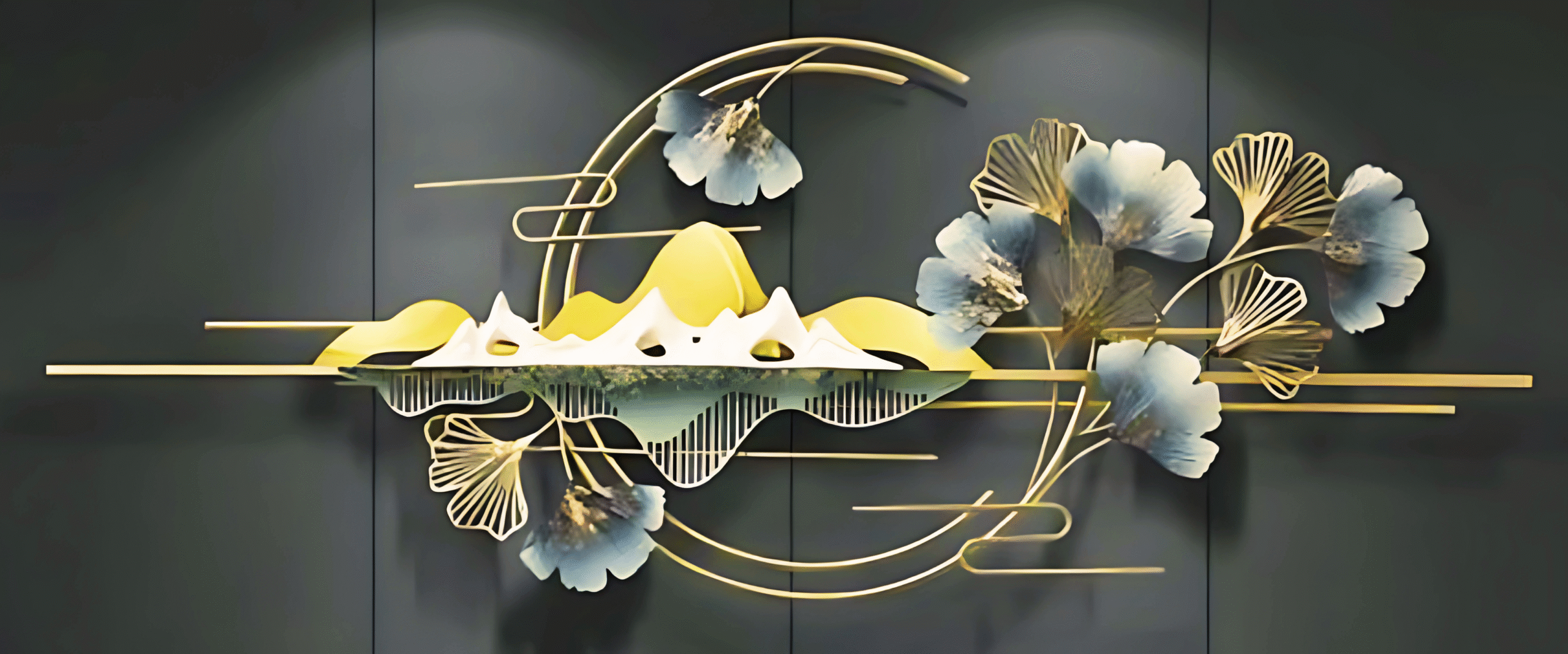 The Blossoming Valley Metal Wall Art - Image 3