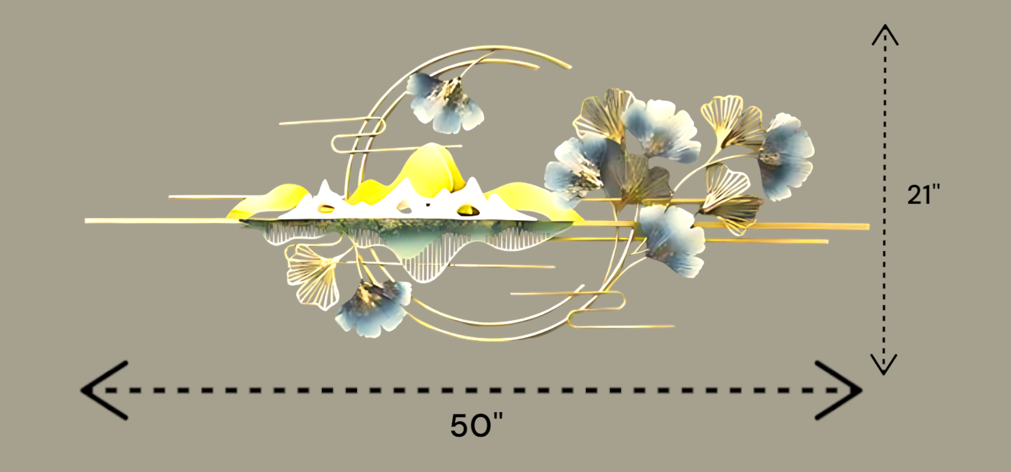 The Blossoming Valley Metal Wall Art - Image 2