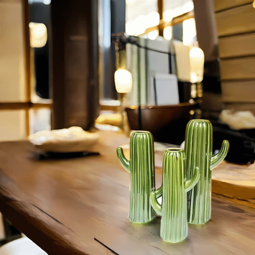 Blooming Cacti - Flower Vase Green - Set of 3