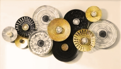 Black and Gold Metal wall Decor - Image 3