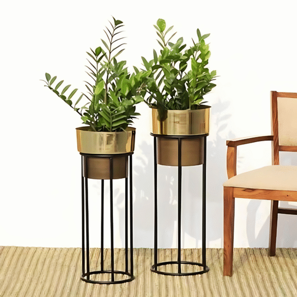 Radiant Gold Planter Duo Set of 2