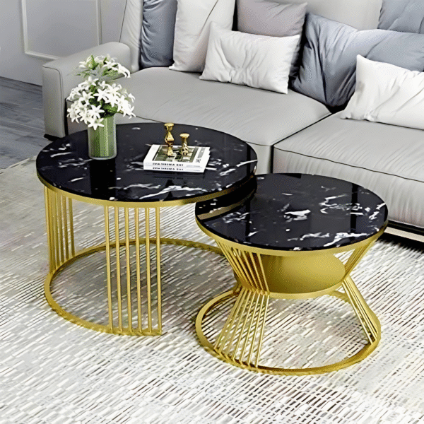 Glamour Stone Nested Centre Table Black Powder Coated MRP 14999 11500-20250530T102836Z-1-001\Glamour Stone Nested Centre Table Black Powder Coated