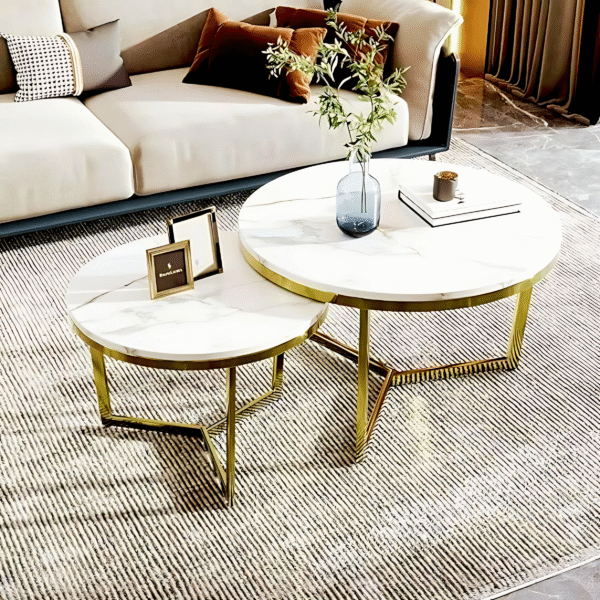 Modern Nested Metal Centre Table Powder Coated