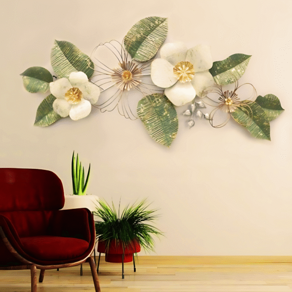 nfinite Growth Wall Design Green Metal Decor
