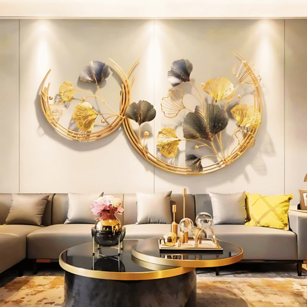Leaf Scale Metal Wall Decor