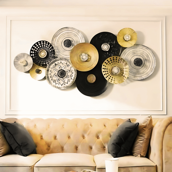 Black and Gold Metal wall Decor