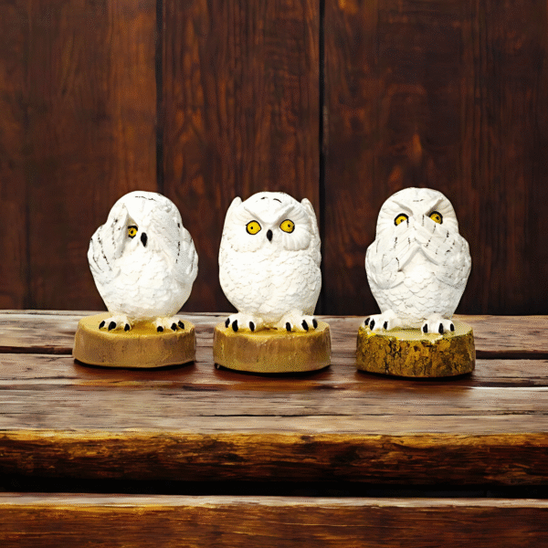 Humane Nocturnals - Owls Showpiece set