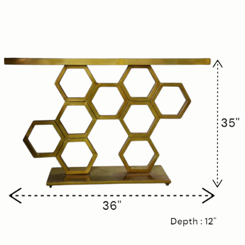HexaConsole Elegance Table Powder Coated - Image 2