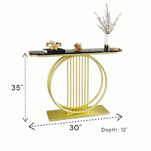 Spatial Harmony Console Table Powder Coated - Image 2