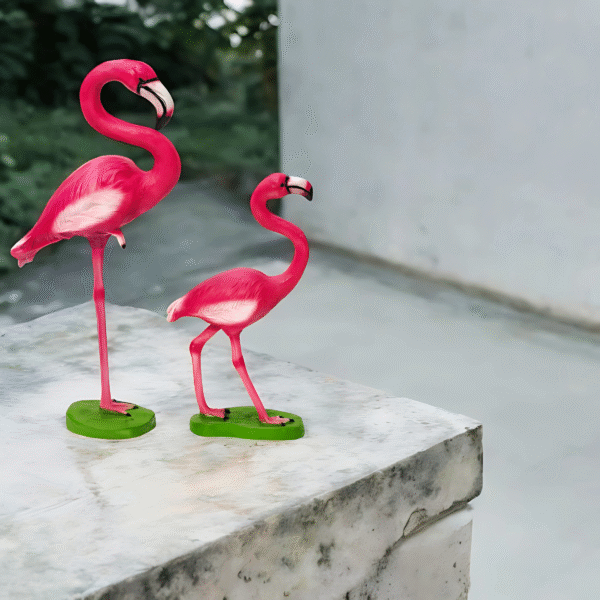 Flamingo Serenity_ Tabletop Elegance