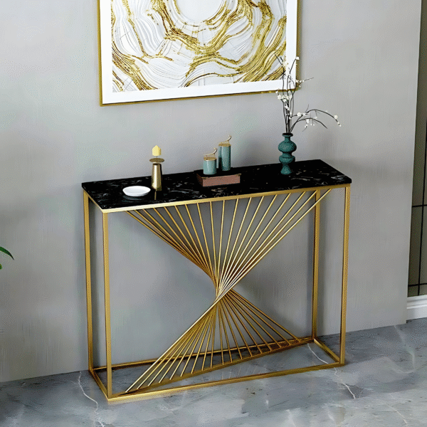 Twister Accent Console Table Powder Coated