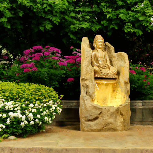 Dhyana Buddha Water Fountain
