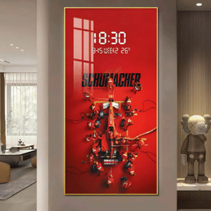 Schumacher - F1 -  Digital Clock