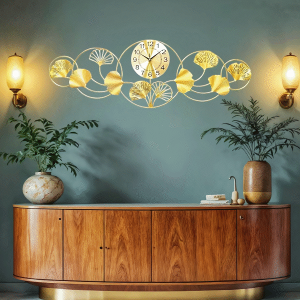 Golden Creeper Wall Clock