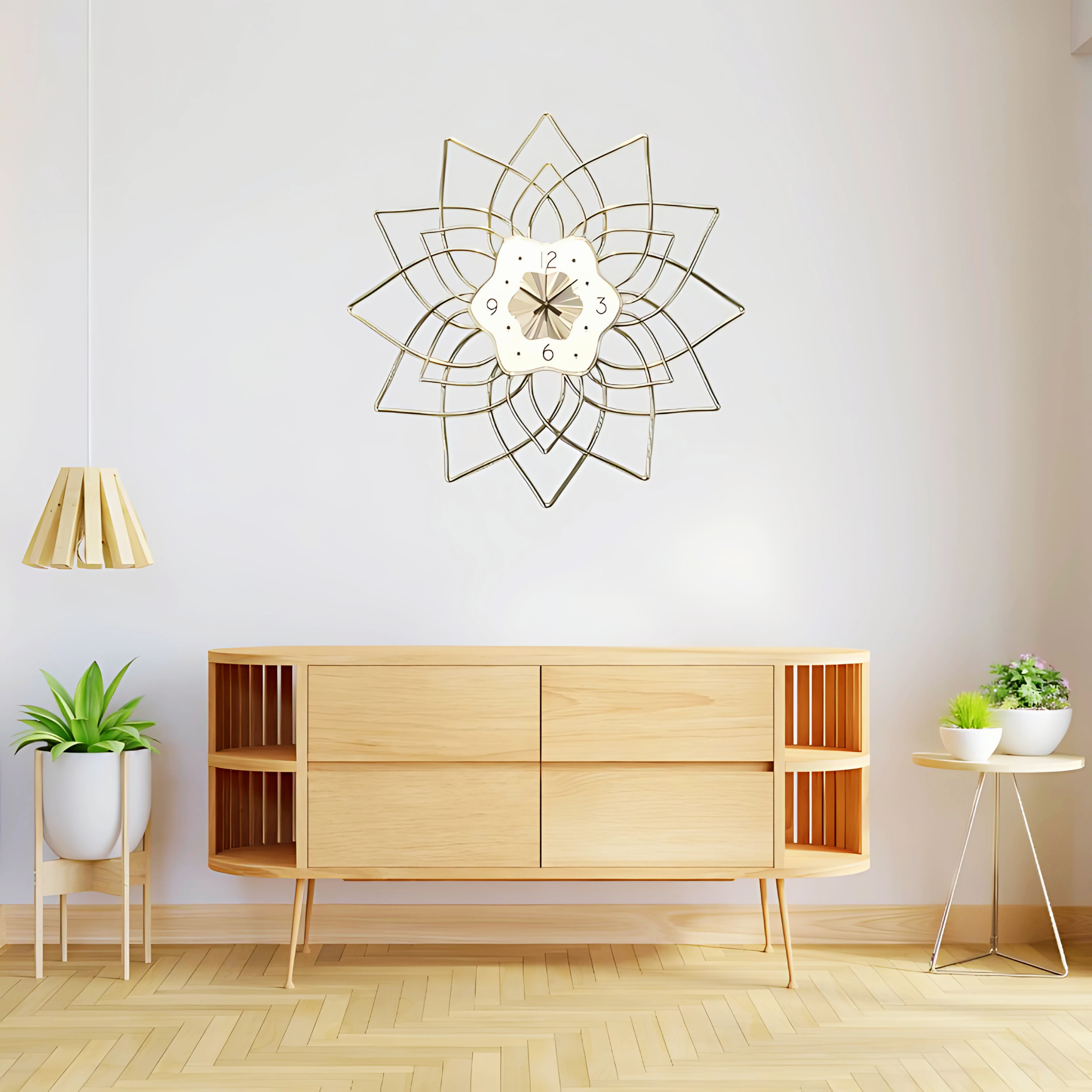 Modernist Clockwork - Metal Clock